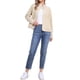 thumbnail image 2 of CHAQUETA CORTA DE FORRO POLAR INSPIRADA EN CHIC PARA MUJERES, CIERRE DE BOTONES, LIGERA, DE MANGA LARGA, SUAVE, CHAQUETAS DE CULTIVO DE OTOÑO CON BOLSILLOS XL BEIGE, 2 of 6