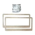 thumbnail image 4 of funtasica License Plate Frame Stainless Steel for Women Decorative Sparkly Sturdy High Performance Professional Accessories Holder Champagne, 4 of 8