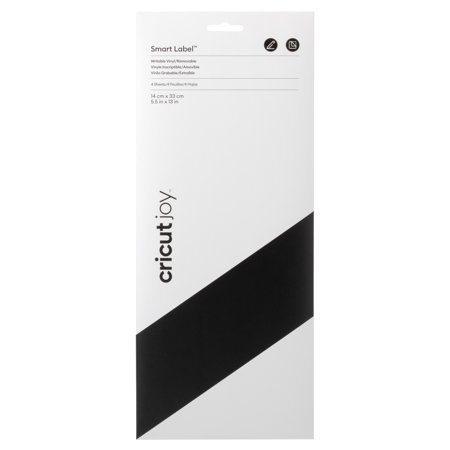 UPC: 0093573326813 | Cricut Joy™ Smart Label™ Writable Vinyl – Removable Black  5.5  x 13