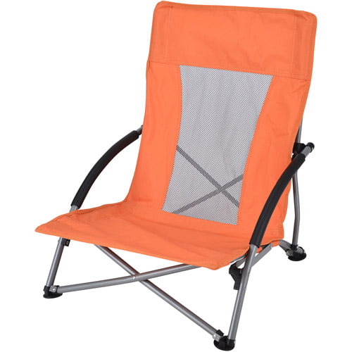Ozark Trail Camping Chair Orange, Low Profile Folding Lawn Chairs