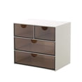 thumbnail image 2 of Caja organizadora de almacenamiento Sunnimix con rejillas 4 Grid color marrón, 2 of 8