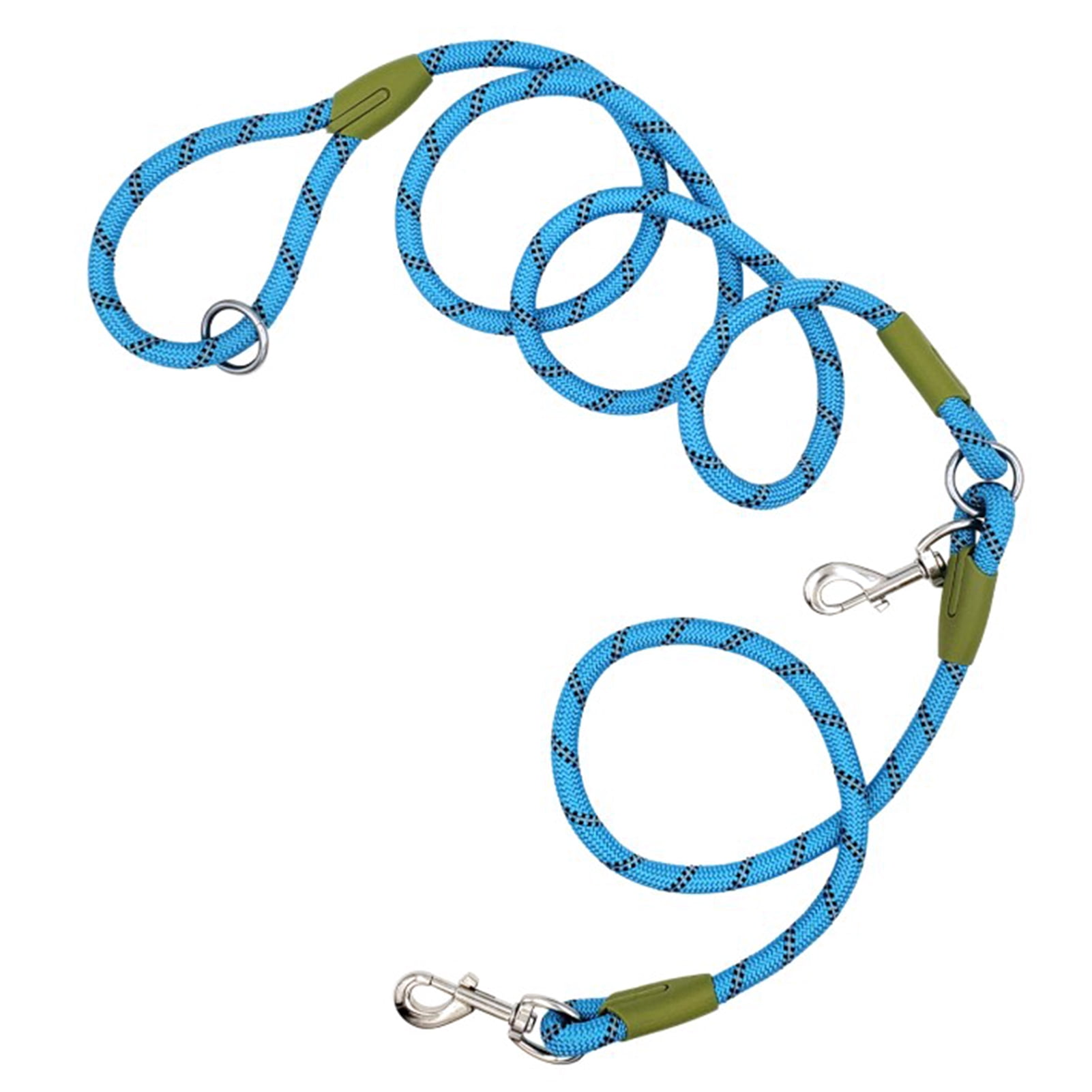 Dog Hands-Free Dog Leash Nylon Pets Training Walking Leash with Reflective Stitching Adjustable Crossbody Dog Leash for Small Medium Large Dogs