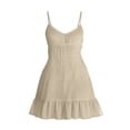 thumbnail image 5 of Vetsdori Womens Summer Mini Dresses Casual, Cotton Linen A-Line Slip Dress Tank Sleeveless,V-Neck Pleated Party for Ladies Lightweight, 5 of 7