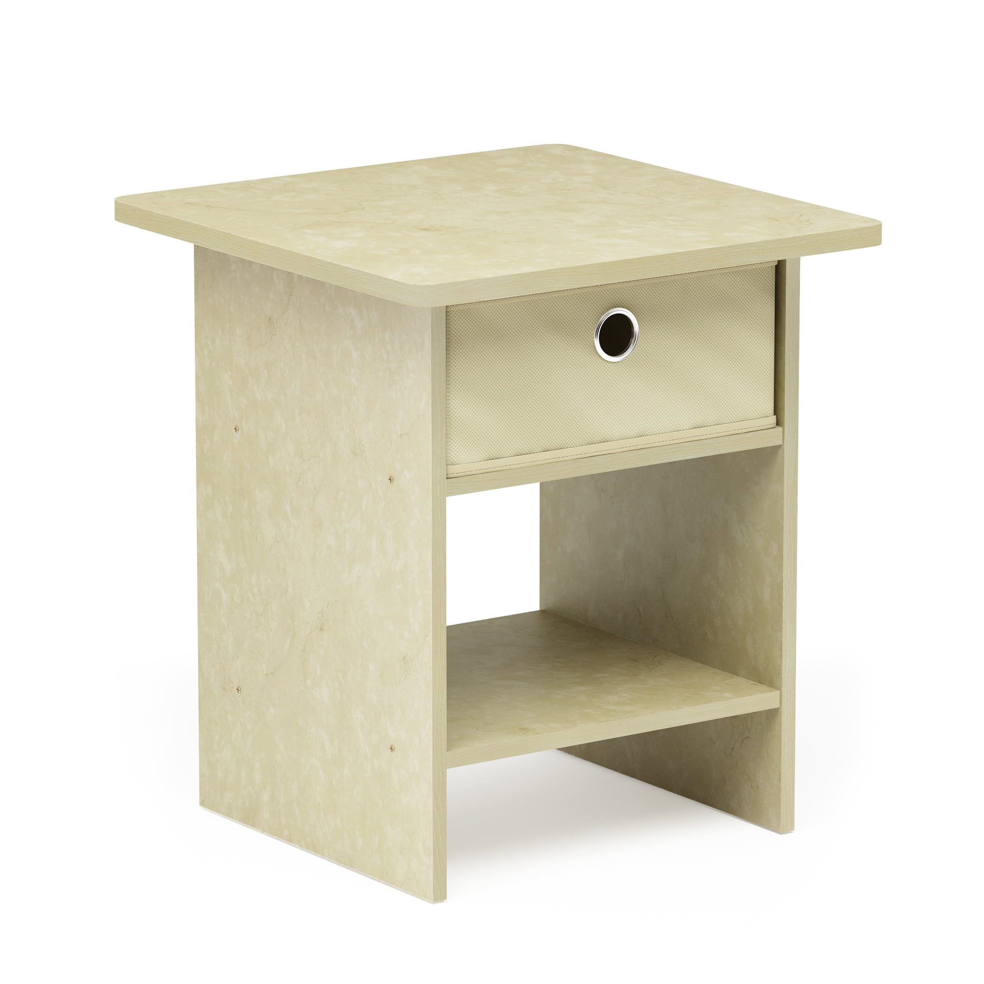 Furinno 10004 End Table Night Stand Storage Shelf With Bin Drawer Cream Marble Ivory Com - End Table With Drawer And Shelf Plans Furinno 10004 End Table Night Stand Storage Shelf With Bin Drawer Cream Marble Ivory Com - End Table With Drawer And Shelf Plans