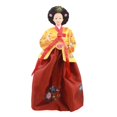 thumbnail image 3 of Muñeca coreana Hanbok, geisha, kimono, escultura, novedosa, estatua femenina independiente de 30 cm, muñeca asiática antigua para estantería o mesa. Estilo G, 3 of 8