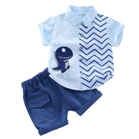 

Baby Boy Toddler Boy Short-Sleeve Graphic T-Shirt & Shorts 2pc Outfit Set