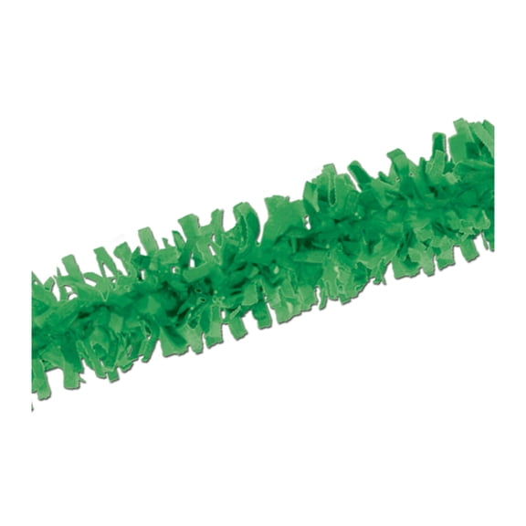 Packaged Tissue Festooning 25' Green - 12 Pack (1 Per Package)
