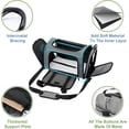thumbnail image 2 of Collapsible Soft Sided Pet Carrier for Small Medium Dogs Cats Airline Approved Travel Bag, 2 of 6