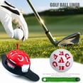 thumbnail image 4 of 6 In 1 Hot Sale Golf Ball Line Liner Marker Template Drawing Alignment Marks Sign Tool Golf Scriber Accessories black, 4 of 6