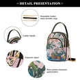 thumbnail image 4 of FORMRS Crossbody Bag for Women Quilted Travel Shoulder Cell Phone Purse with Chain Strap Handbag, Vibrant Flowers, 4 of 7