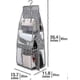 thumbnail image 2 of 2pack Hanging Handbag Organizer 6 Pockets Wardrobe Organizer Bags Wardrobe Hanging Storage Bag Folda, 2 of 5