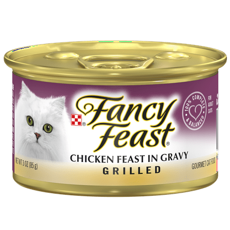 Purina Fancy Feast Grilled Chicken Feast in Gravy Gourmet Adult Wet Cat Food - (12) 3 oz. Cans
