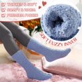 thumbnail image 3 of ORUYROP Womens Fuzzy Socks Soft Warm Fluffy Socks Winter Sleep Thermal Plush Casual Cozy Home Socks, 3 of 6