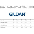 thumbnail image 2 of Gildan - Youth T-Shirt, Rib Collar Crew Neck Tee | Preshrunk Cotton 50, Polyester 50, 5.5 oz | Bulk Color, Pack-6, Size-L, 2 of 5