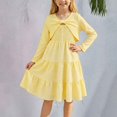 thumbnail image 4 of LNMQLPDBS Dresses Sets for Girls Halter Ruffle Flowy Dress & Layered Ruffle Long Sleeve Sun Protection Coat 2pcs Outfits Trendy Summer Clothes Set for Going Out and Family Photo, 4 of 9