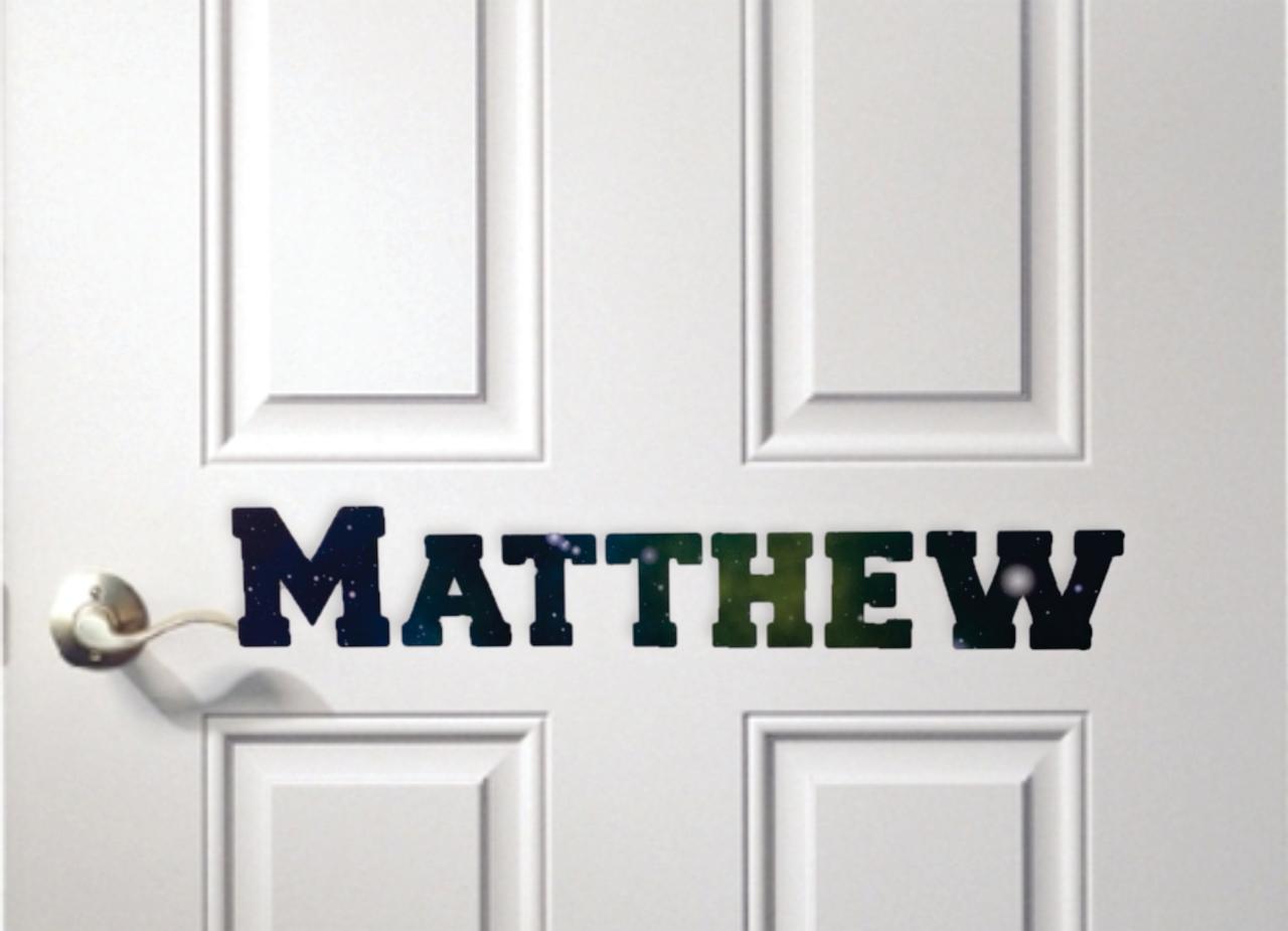 Personalized Name Vinyl Decal Sticker Custom Initial Wall Art ...
