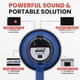 thumbnail image 4 of Altavoz megáfono portátil Pyle PMP21BL 20W azul con sirena, 4 of 7