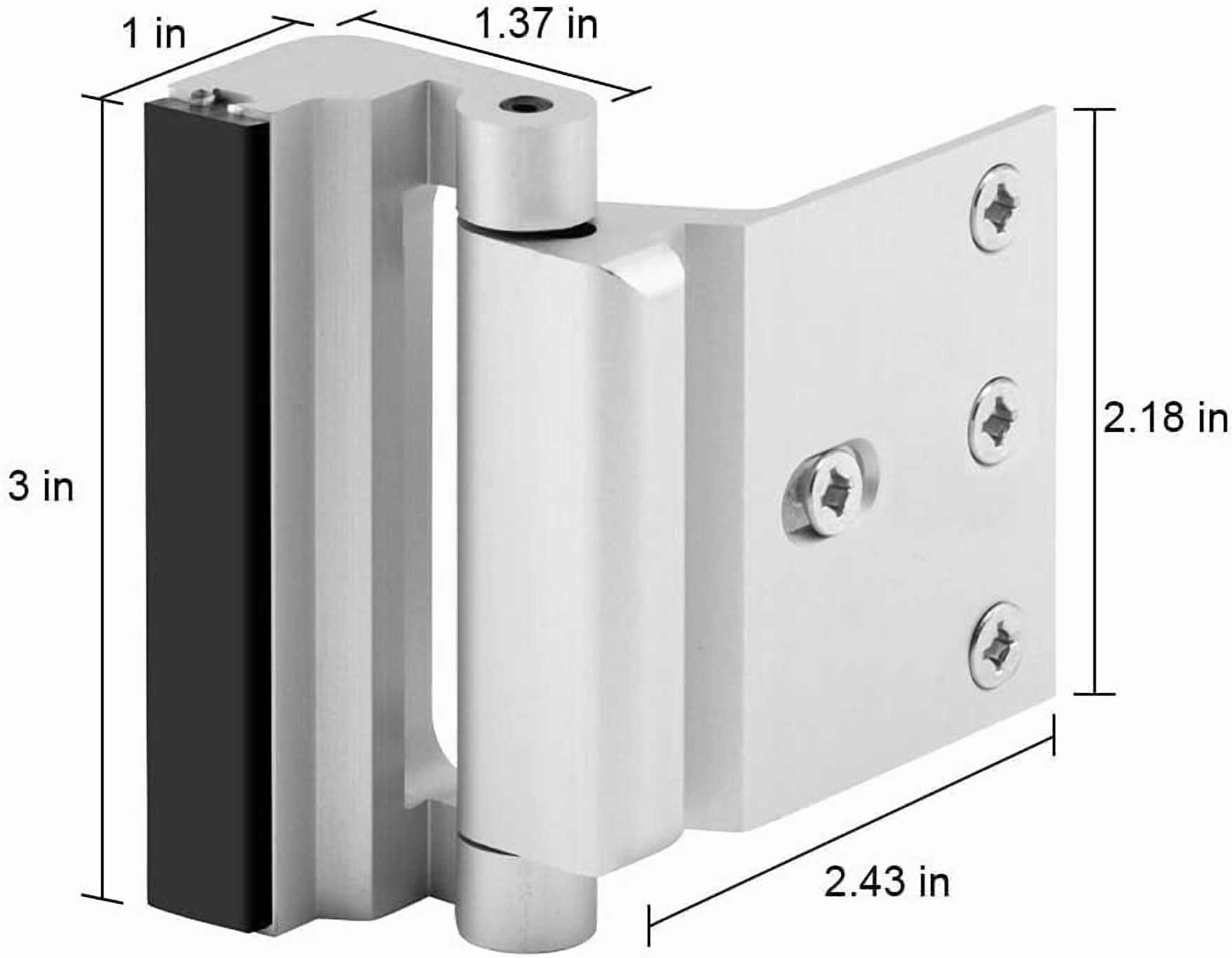 Home Security Door Lock for Kids Safety, Childproof Reinforcement Latch for Front Door, Heavy Duty Metal Safety Lock for Inside Swinging Doors, Easy Install Door Security Lock