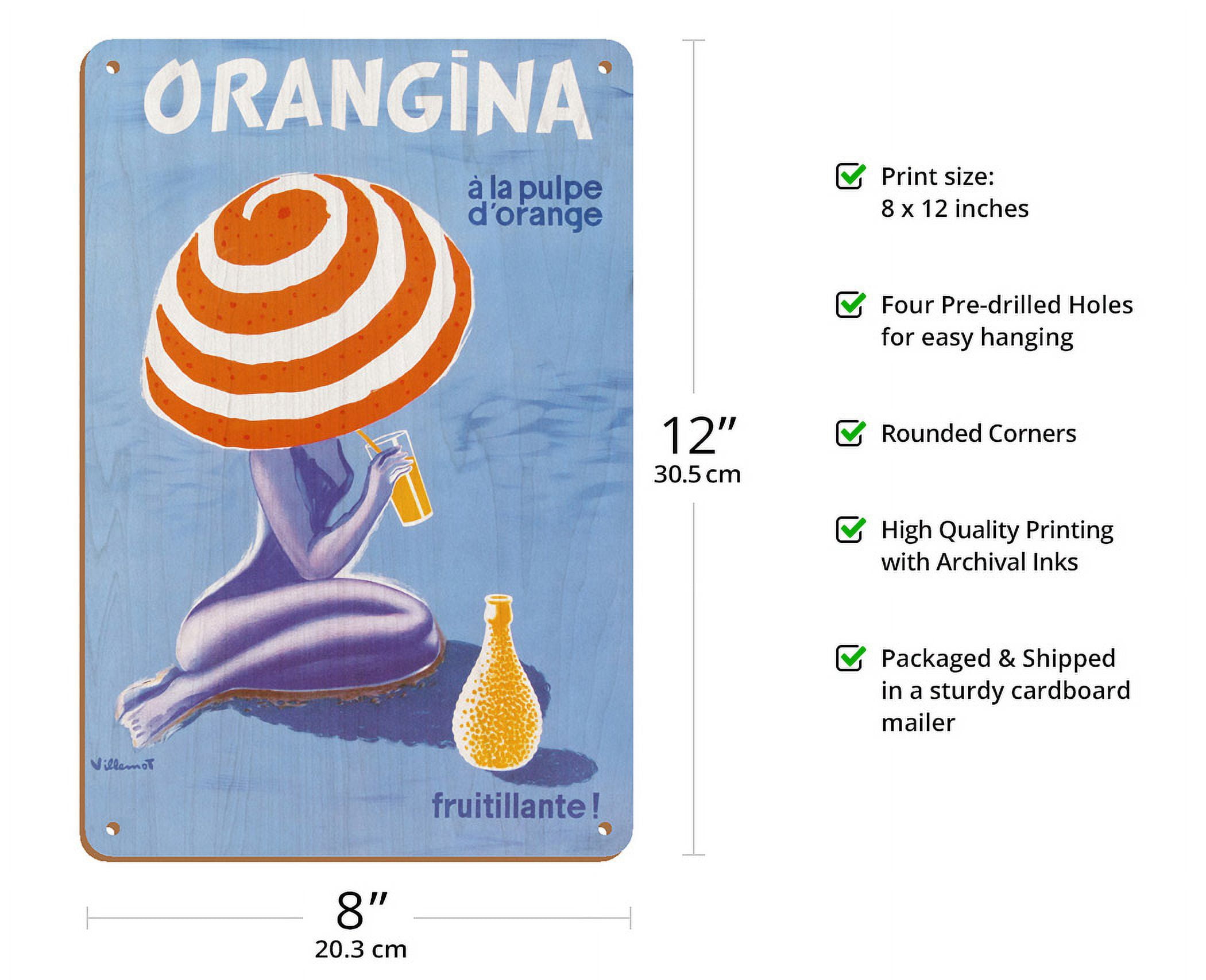 Orangina - Orange Sparkling Soda! - Vintage Advertising Poster by