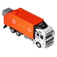 thumbnail image 3 of Jouet de Camion à Ordures à Rétrofriction, Transport de Production Fine Jouet de Camion à Ordures à Rétrofriction Échelle 1:48 pour Garçons pour Jouer pour Enfants Vert,Orange, 3 of 8