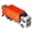 Orange, variant on Pull Back Vehicle Toy, Toddlers Cars Toy Garbage Truck For Birthday Party Gifts Toys For Boys 3-5