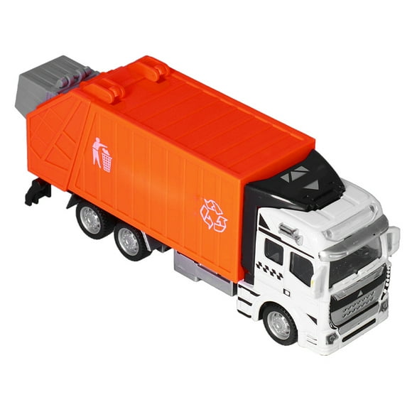 Noref Pull Back Trash Truck Toy, Fine Production Pull Back Garbage Truck Toy Smooth Corners Transport For Kids For Boys For Playing