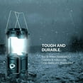 thumbnail image 6 of LED Camping Lantern Lamp, 2 Pack Portable Solar Powered Collapsible Tent Lights Pop Up Flashlight for Hurricane Storm, Home Emergency, Power Outage, Hiking, 6 of 7