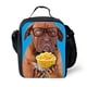 thumbnail image 2 of Caja de Almacenamiento Bolsa de Comida Asas Bento Almuerzo Aislada Patrón de Perro Picnic Viaje Macarena Bolsa del almuerzo, 2 of 6