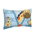 thumbnail image 2 of Haiem Pillowcase for Hair and Skin Queen - Giraffe Come Out From Zipper Printed Soft Pillowcase with Envelope Closure-, 2 of 9