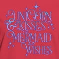 thumbnail image 3 of CafePress - Unicorn Kisses And Mermaid Wishes Women's Value T Shirt - Women's Traditional Fit Dark T-Shirt, 3 of 4