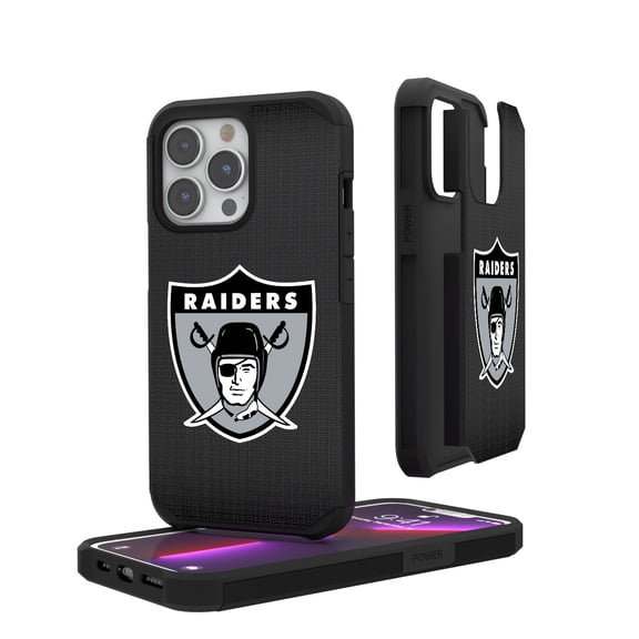 Oakland Raiders Linen Logo iPhone Rugged Case
