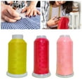 thumbnail image 4 of D-GROEE 1 Roll Embroidery Machine Thread Glow in The Dark Thread 8858.26Ft, 150D/2 Polyester Embroidery Threads for Music Festivals, Parties, Raves, and More, 4 of 8