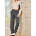 thumbnail image 5 of Weardear Tall Straight Leg High Waisted Sweatpants Womens Casual Workout Pants with Inner Drawstring and Side Pockets, 5 of 6