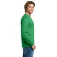 thumbnail image 4 of Gildan Heavy Cotton Men's Long Sleeve T-Shirt, Comfortable, Crewneck Classic Fit, Irish Green, S, 4 of 5