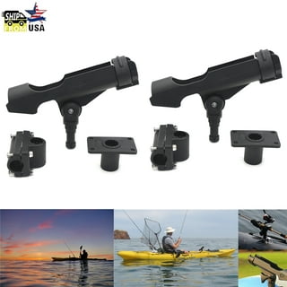 1Pc Boat Fishing Pole Rod Holder 360° Rotatable Kayak Side Rail