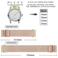 thumbnail image 4 of ANBEER 20mm Braided Nylon Solo Loop Watch Band,Stretchy Quick Release Replacement Watch Strap with Adjustable Buckle,Pink with Rosegold Buckle, 4 of 6