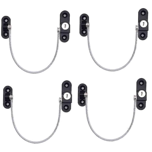 4 piezas de cerraduras limitadoras de ventanas, limitadores de ventanas, cerraduras de seguridad para bebés, cerraduras de ventanas, cerraduras de puertas