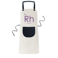 thumbnail image 1 of Chestry Elements Period Table Transition Metals Rhodium Rh Apron Adjustable Bib Cotton Linen BBQ Kitchen Pocket Pinafore, 1 of 3