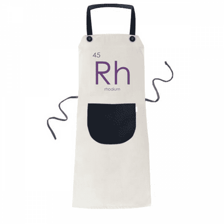 

Chestry Elements Period Table Transition Metals Rhodium Rh Apron Adjustable Bib Cotton Linen BBQ Kitchen Pocket Pinafore