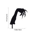thumbnail image 3 of Spooky Skeleton Hand Stake for Halloween Yard Decor - Realistic Graveyard Prop with Metal Insertion Rod, 3 of 6
