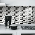 thumbnail image 5 of LQCrafK Stone Brick White, Peel & Stick Wallpaper 2.6 Sq Ft, 12 Pieces, 5 of 6