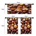 thumbnail image 4 of LALILO Kitchen Curtains and Valances Set of 3 36" Floral Window Treatment Tiers for Window Decor, 4 of 5