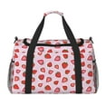 thumbnail image 1 of Fotbe Hand Drawn Strawberry Bolsa de Viaje con Estampado, Bolsa de Fin de Semana para Mujer con Compartimento para Zapatos, Bolsa de Gimnasio con Bolsillo Húmedo, 1 of 7