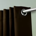 thumbnail image 2 of Premium Heavy Duty Room Divider Curtain / Patio Curtain with Grommet 1 Panel - Chocolate 180" x 96", 2 of 4