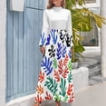 thumbnail image 4 of Vestido largo con estampado floral Matisse n.º 1, vestidos de verano para mujer 2024, vestidos largos para mujer, vestidos elegantes, 4 of 5