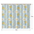 thumbnail image 5 of Pioneer Flower Floral Print Pattern Shower Curtain 84”x72", Bathroom Decorative Shower Curtain Set with 12 Hooks, Waterproof Washable, 5 of 6