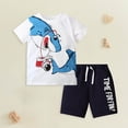 thumbnail image 2 of TSHXS Toddler Boy Outfits Size 7 Boys Clothes Boy Clothes Kids Boy'S Summer Outfits Shorts Sleeve Crewneck T Shirt Tops Tees Shorts Sets Boy'S, 2 of 7