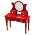 thumbnail image 2 of 1:12 de , muebles de tocador, juguetes para , DIY, tocador rojo, escritorio, dormitorio, decoración, accesorios, piezas, Hugo Cómoda de casa de muñecas, 2 of 10