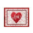 thumbnail image 1 of Sets de Table de la Saint-Valentin, Sets de Table à Carreaux Rouges 30x45cm pour Décoration de Table, Sets de Table Imperméables pour Décoration de Cuisine Intérieure, Dîner, 1 of 8
