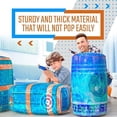 thumbnail image 4 of Skywin Obstacles for Play Wars - 8 Pieces Easy Set Up Inflatables Compatible with Nerf Gun Party and Laser Tag Game - Battle Obstacles Great for Shelter (8 Pcs Blue), 4 of 6